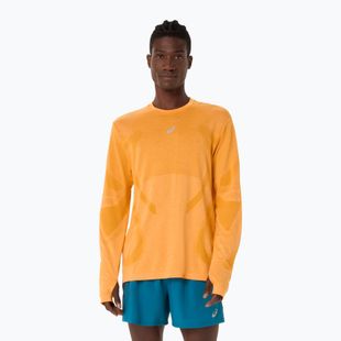 Vyriški bėgimo marškinėliai ilgomis rankovėmis ASICS Road Seamless LS yellow