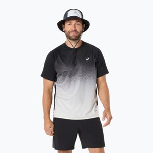 Vyriški bėgimo marškinėliai ASICS Road Fade SS performance black/cream
