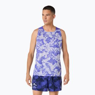 Vyriški bėgimo marškinėliai ASICS Fujitrail Singlet cobalt burst/cream