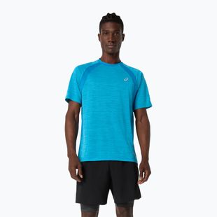Vyriški bėgimo marškinėliai ASICS Road Aegean Blue
