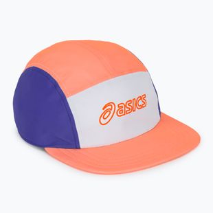 Kepurė su snapeliu ASICS Performance Running 5 Panel sun coral/brilliant white