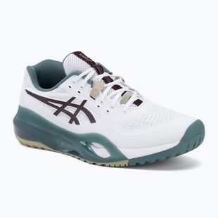 Vyriški teniso batai ASICS Gel-Resolution X white/dark aubergine