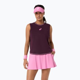 Moteriški teniso marškinėliai ASICS Game Sleeveless Top W dark aubergine
