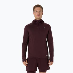 Vyriškas bėgimo džemperis ASICS Road Winter Ls Hoodie dark currant