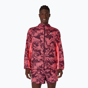 Vyriška bėgimo striukė Asics Fujitrail Packable Jacket blazing coral/dark aubergine