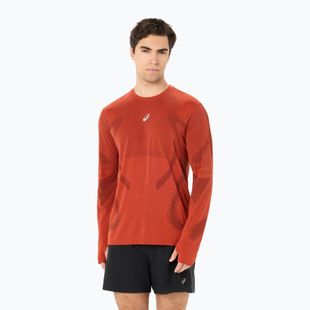 Vyriški bėgimo marškinėliai su ilgomis rankovėmis ASICS Road Seamless Top singed red