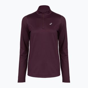 Moteriški bėgimo marškinėliai su ilgomis rankovėmis ASICS Core 1/2 Zip Winter Top dark aubergine