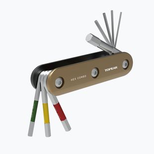 Topeak Hex Combo dviračių raktas rudos spalvos T-TT2558