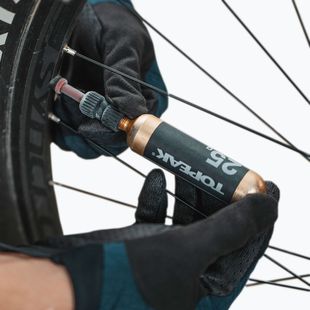 Topeak Nano AirBooster CO2 dviračių pompa juoda T-TNAB-1