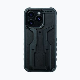 Topeak RideCase iPhone 15 Pro juodas/pilkas telefono dėklas