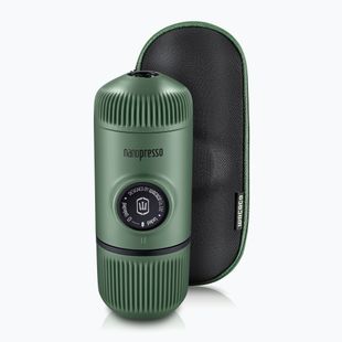 Nešiojamas kavos virimo aparatas Wacaco Nanopresso 80 ml + dėklas moss green