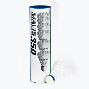 YONEX Mavis 350 W badmintono raketės 3 vnt. baltos spalvos.