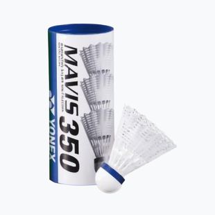 Badmintono skrajukai YONEX Mavis 350 W 3 vnt. white
