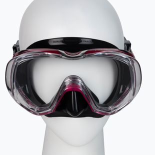 TUSA Tri-Quest Fd nardymo kaukė juodai raudona M-3001