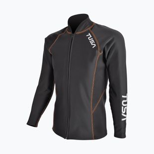 Vyriški plaukimo marškinėliai ilgomis rankovėmis TUSA Rashguard Thermal black