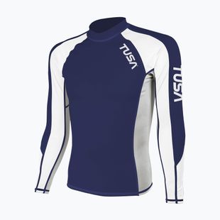 Vyriški plaukimo marškinėliai ilgomis rankovėmis TUSA Navy blue rashguard