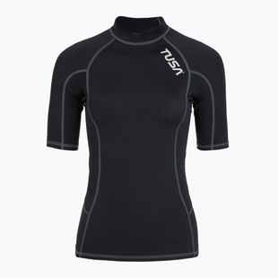 Moteriški plaukimo marškinėliai TUSA Black rashguard