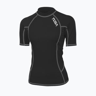 Moteriški plaukimo marškinėliai TUSA Black rashguard