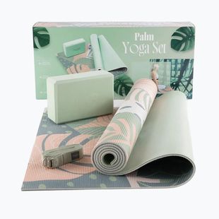 Jogos rinkinys Myga Palm Yoga Set mat + block + green strap