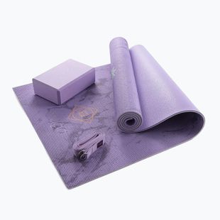 Jogos rinkinys Myga Chakra Yoga Set mat + block + purple strap