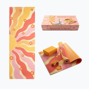 Jogos reikmenų rinkinys Myga Groovy Yoga Set yellow