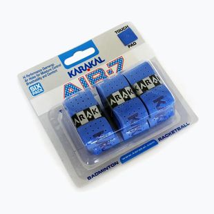 Skvošo rankenos apvijos Karakal Air 7 Overwrap Grip 6 pack blue