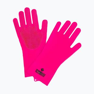 Pirštinės dviračių valymui Muc-Off Deep Scrubber Gloves pink