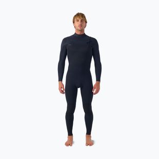 Vyriškas plaukimo kostiumas O'Neill Hyperfreak 5/4+ mm Chest Zip Full black/black