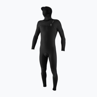 Vyriškas plaukimo kostiumas O'Neill Hyperfreak 4/3+ mm Chest Zip with Hood black/black