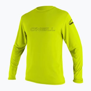 Plaukimo marškinėliai ilgomis rankovėmis O'Neill Youth Basic Skins Sun Shirt lime