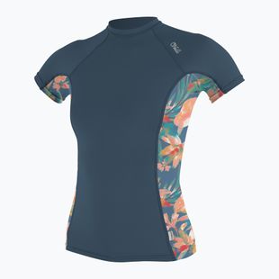 Moteriški plaukimo marškinėliai O'Neill Side Print Rash Guard black/mikah floral