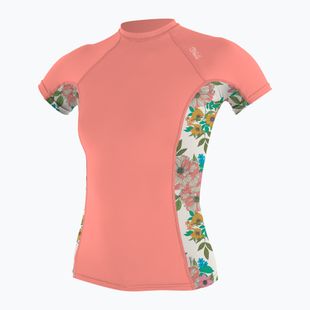 Moteriški plaukimo marškinėliai O'Neill Side Print Rash Guard desert flower/cara floral