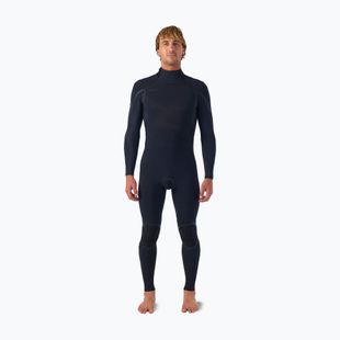 Vyriškas plaukimo kostiumas O'Neill Hyperfreak Fire 4/3+ mm Back Zip Full black/black