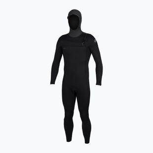 Vyriškas plaukimo hidrokostiumas O'Neill Epic 6/4 Chest Zip with Hood black/black/black