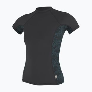 Moteriški plaukimo marškinėliai O'Neill Hyperfreak Skins Rash Guard tempered steel/shaded island sky