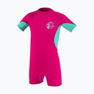 Kombinezonas UPF 50+ O'Neill Child Basic Skins UV Spring IT4 watermelon/light aqua/white