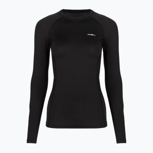 Moteriški plaukimo marškinėliai ilgomis rankovėmis O'Neill Basic Skins Rash Guard LS black
