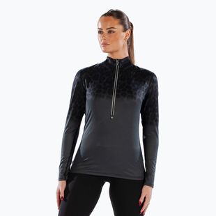 Moteriški termoaktyvūs marškinėliai Surfanic Cozy CarbonDri Limited Edition Zip Neck juodi