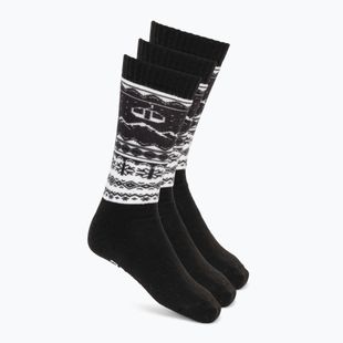 Slidinėjimo kojinės Surfanic Pro Tech 3 pak Fairisle black
