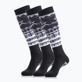 Slidinėjimo kojinės Surfanic Pro Tech  3 pak Fairisle black