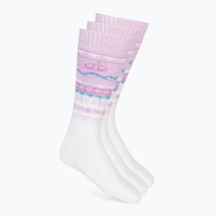 Slidinėjimo kojinės Surfanic Pro Tech Fairisle 3 pak ice lilac