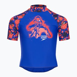 Vaikiški plaukimo marškinėliai Speedo Spider-Man Sun Top blue/red