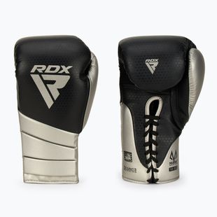 RDX L1 Mark Pro treniruočių bokso pirštinės sidabrinės spalvos