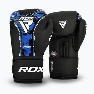 Bokso pirštinės RDX Boxing New Aura F17 black/blue