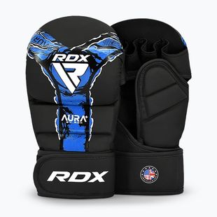Pirštinės MMA RDX Grappling Shooter New Aura F17 black/blue