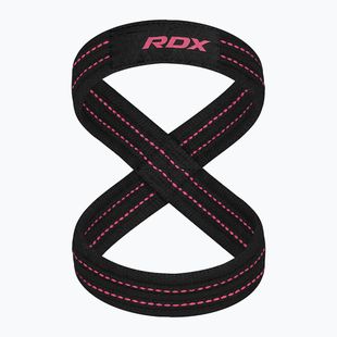 Svarmenų kilnojimo dirželiai RDX Weight Lifting 8 Figure Strap pink