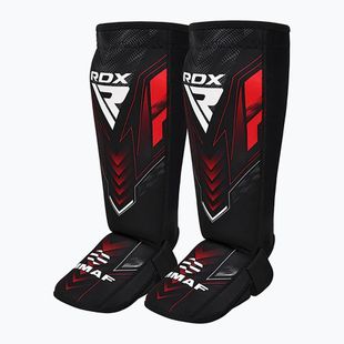 Blauzdų ir pėdų apsaugos RDX IMMAF Approved Neoprene Shin Instep red
