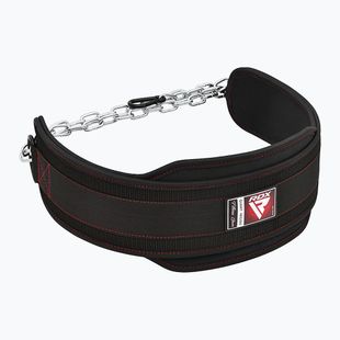 RDX Pro Dipping Belt 2 sluoksnių juodas WDB-T7B sunkiosios atletikos diržas