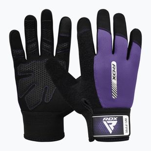 RDX W1F Treniruočių pirštinės visu pirštu violetinės spalvos