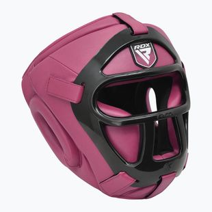 Bokso šalmas RDX Guard Grill T1 pink